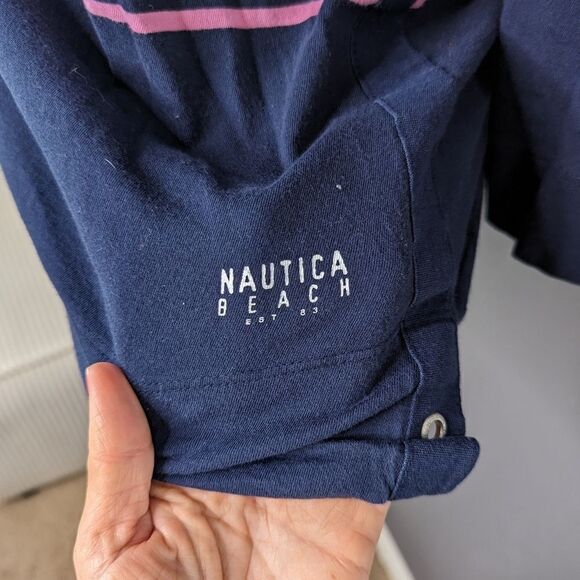 Nautica Beach Long Sleeve Nautical Cover Up - Picture 5 of 8